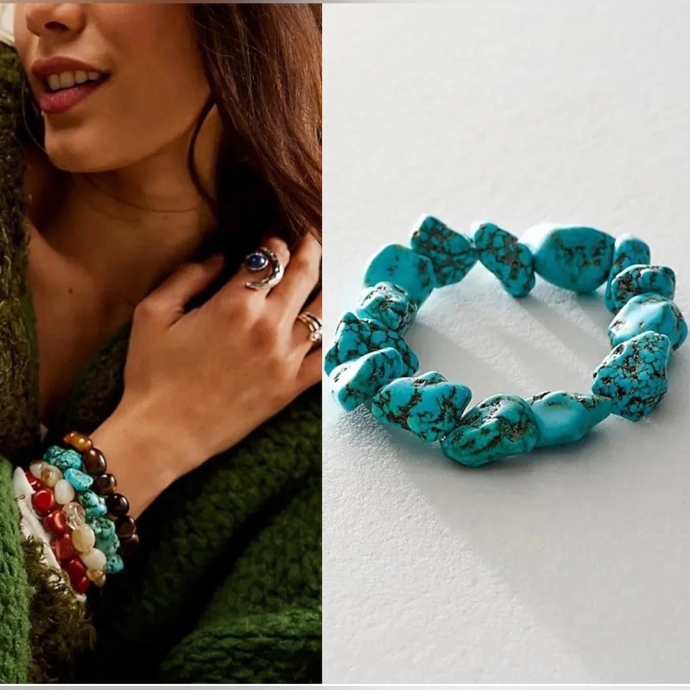 FREE PEOPLE - Faux Turquoise Bracelet